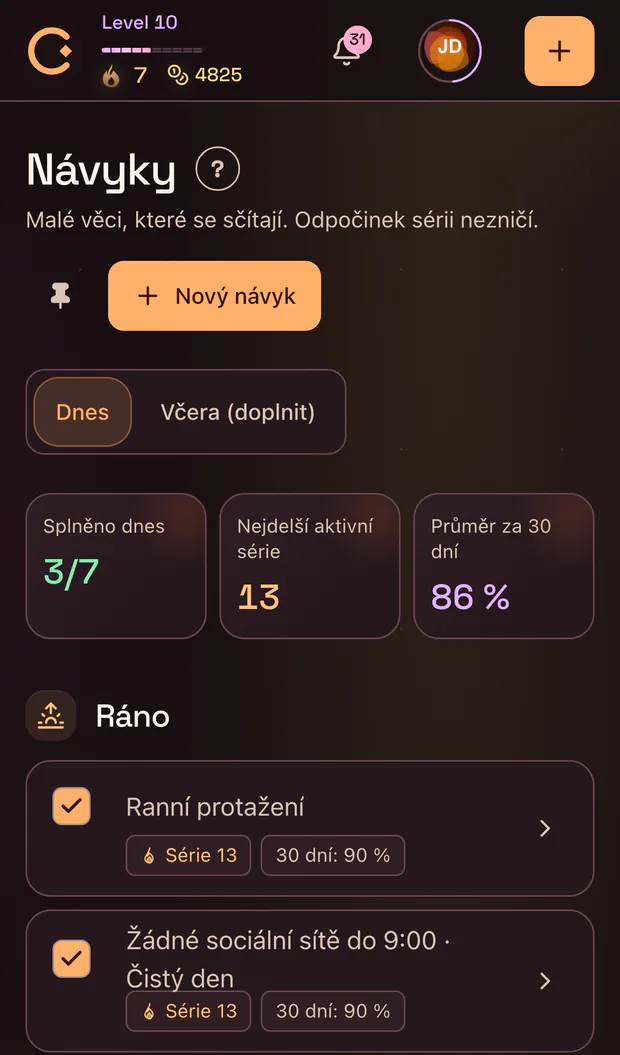 CORTEX auf dem Handy: gute und schlechte Gewohnheiten mit Serien